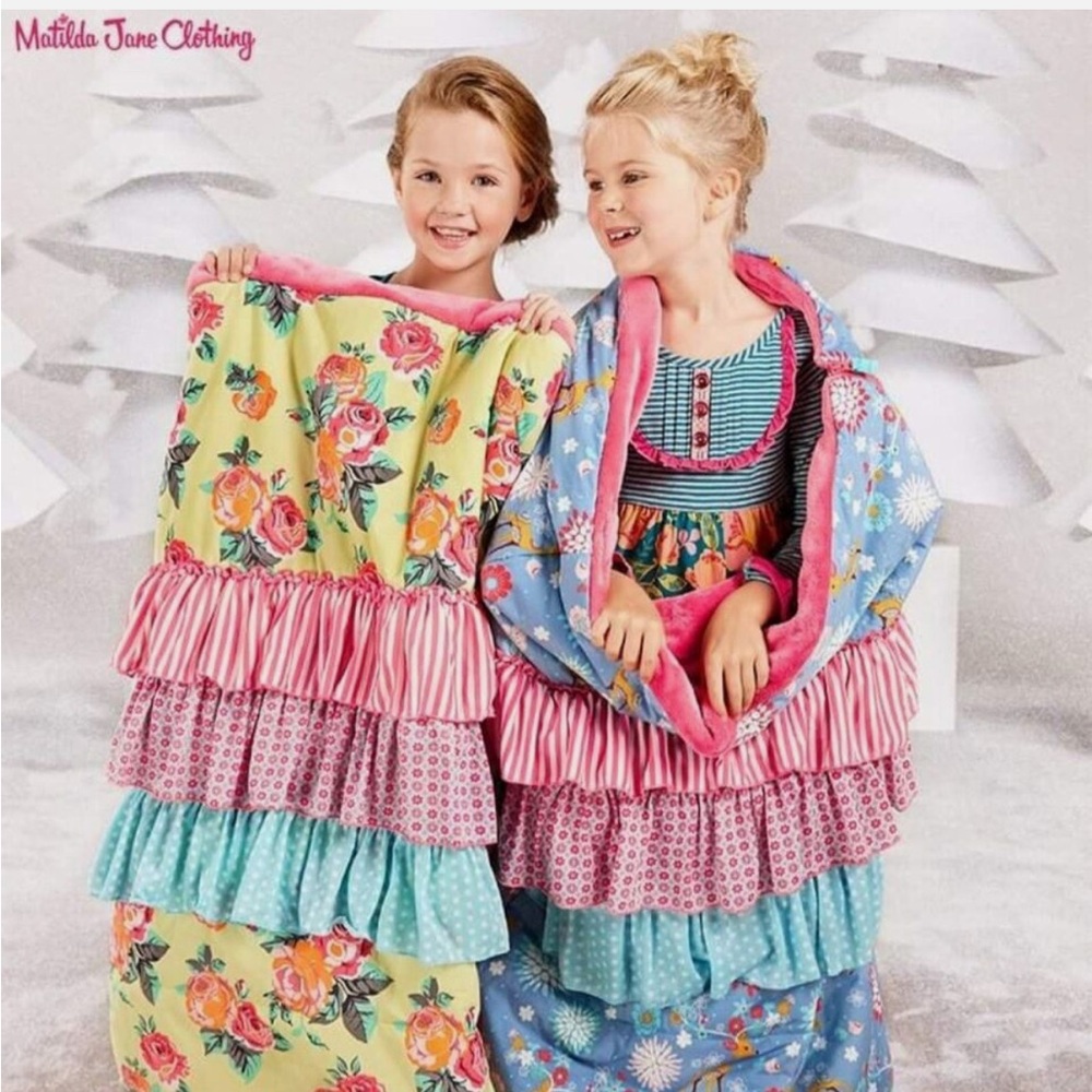 Matilda Jane yellow rose sleeping bag.